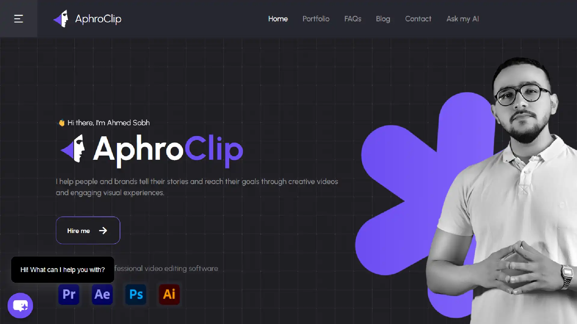 aphroclip website preview image